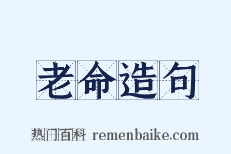 老命造句是什么意思的图片